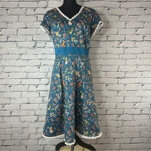 Disney The Dress Shop Toy Story 4 Dress Blue Lace Trim Midi Size 3x
